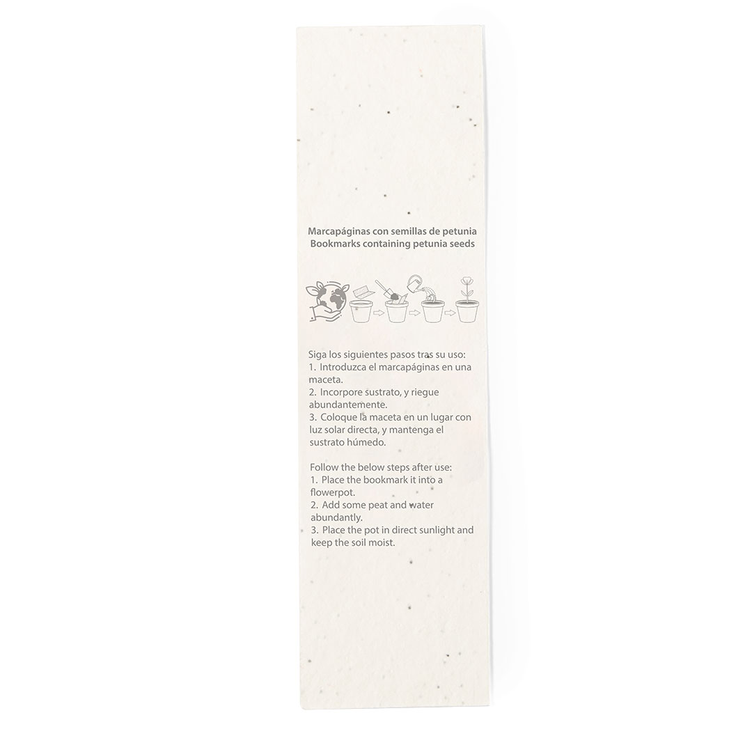 Marcapáginas semillas personalizado Baird navideño plantable