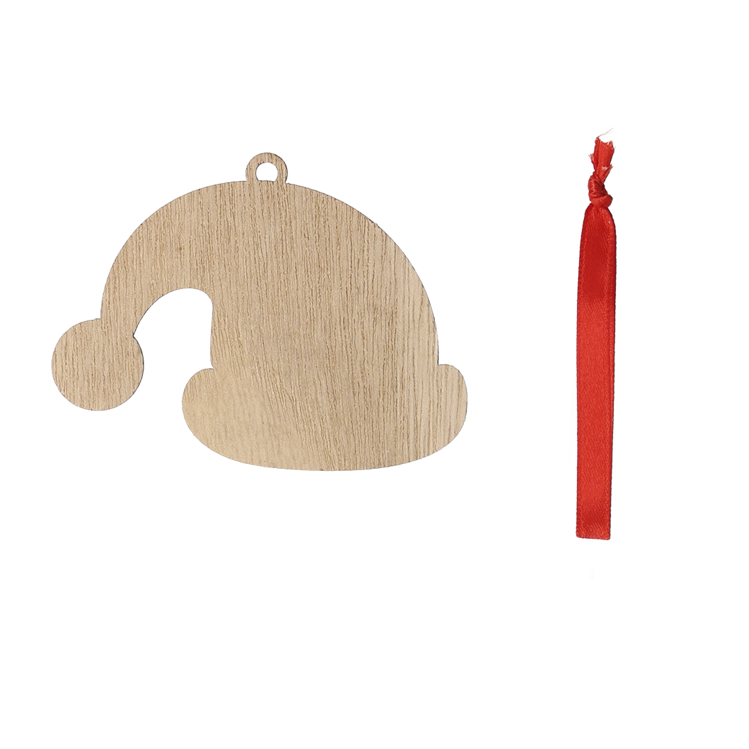 Adorno Sublimación Clixar navideño con lazo rojo - Navidad - Regalo Promocional Personalizado - imagen 3