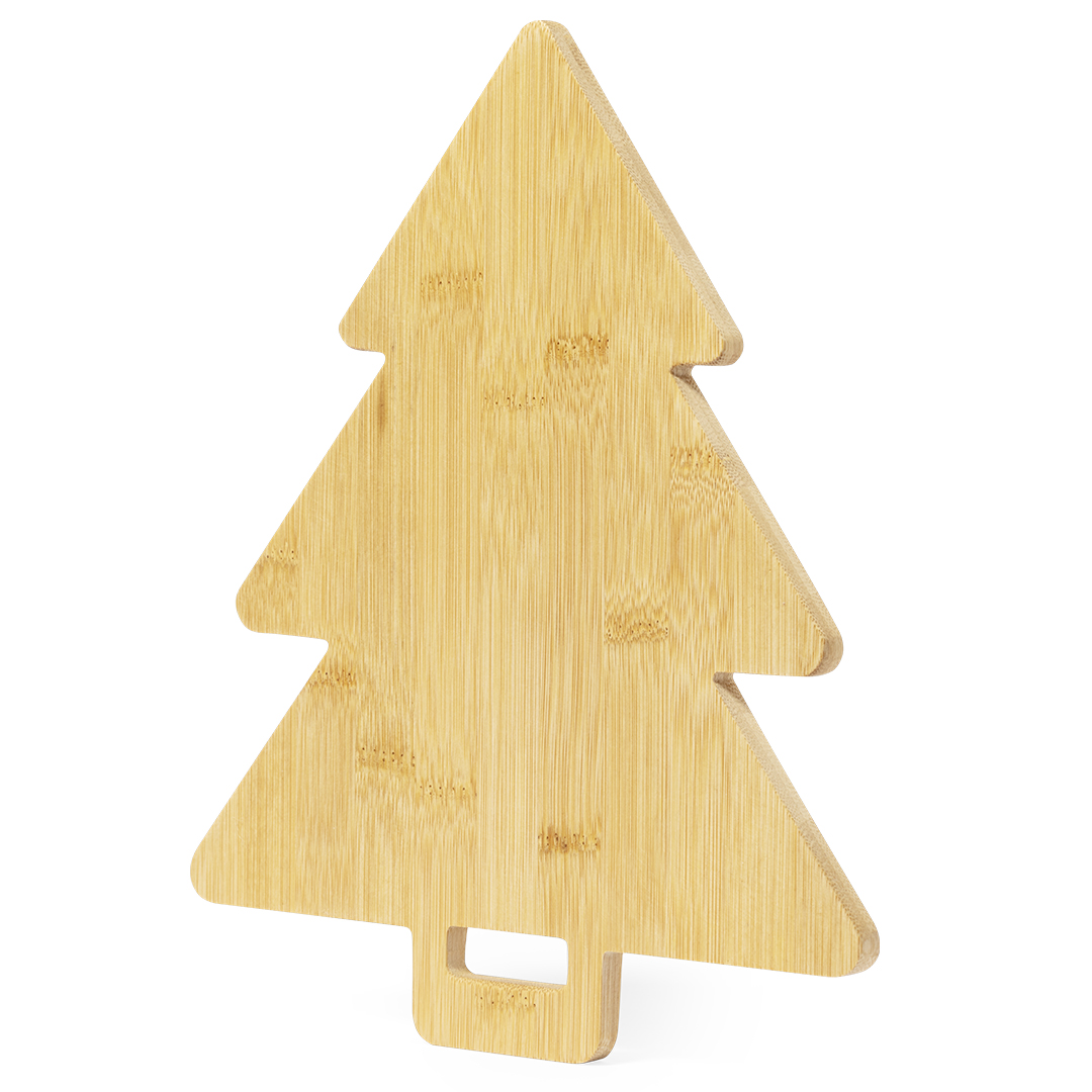 Tabla personalizada Strasser de bambú con diseño navideño