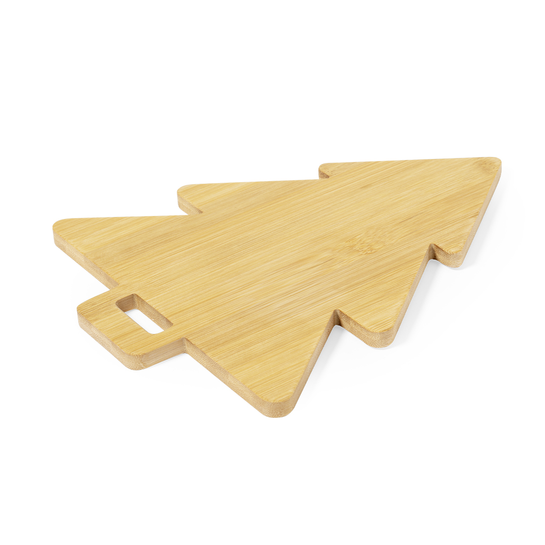 Tabla personalizada Strasser de bambú con diseño navideño - Tablas de corte - Regalo Promocional Personalizado