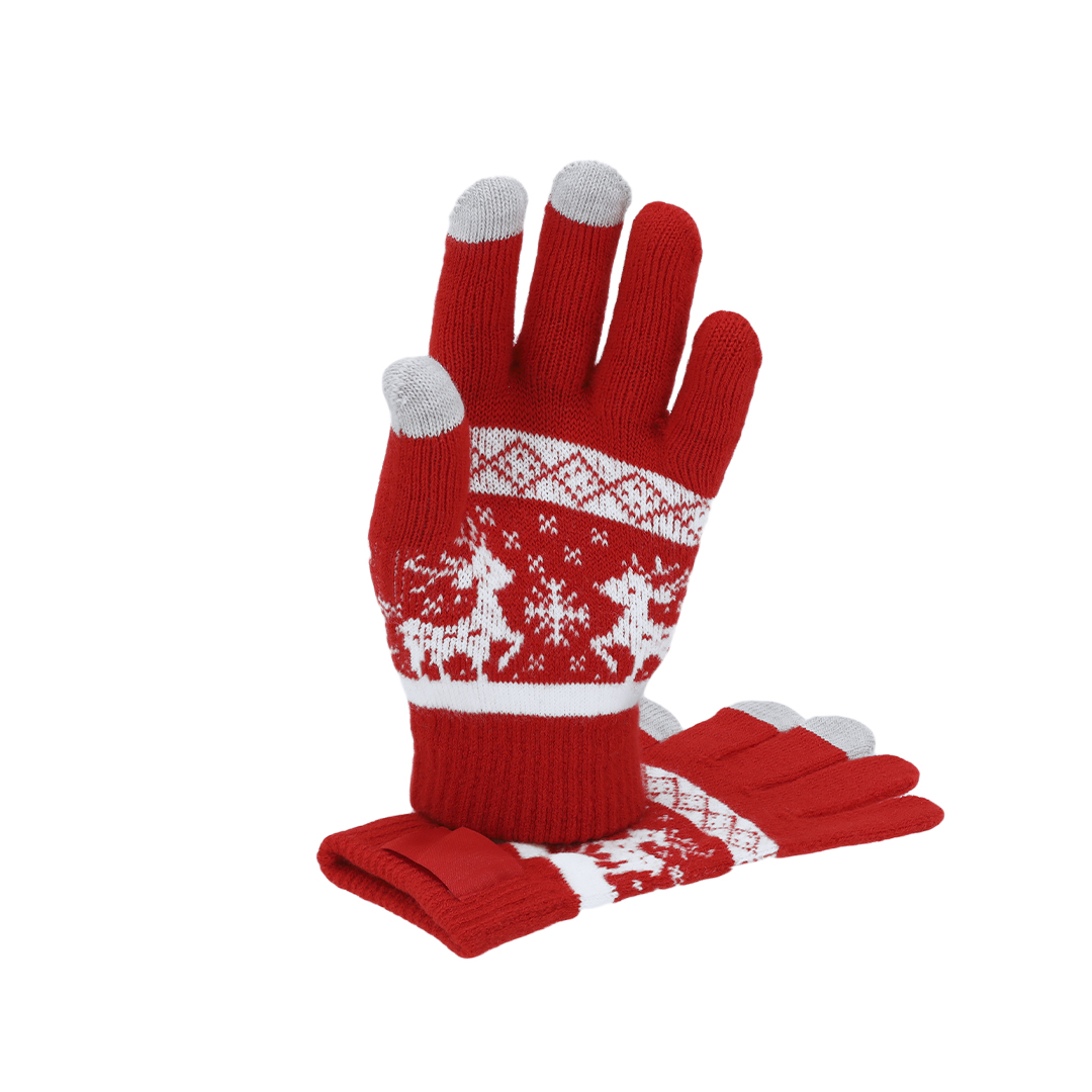 Guante táctil personalizado Kainex de acrílico con motivos navideños - Ropa y accesorios - Regalo Promocional Personalizado