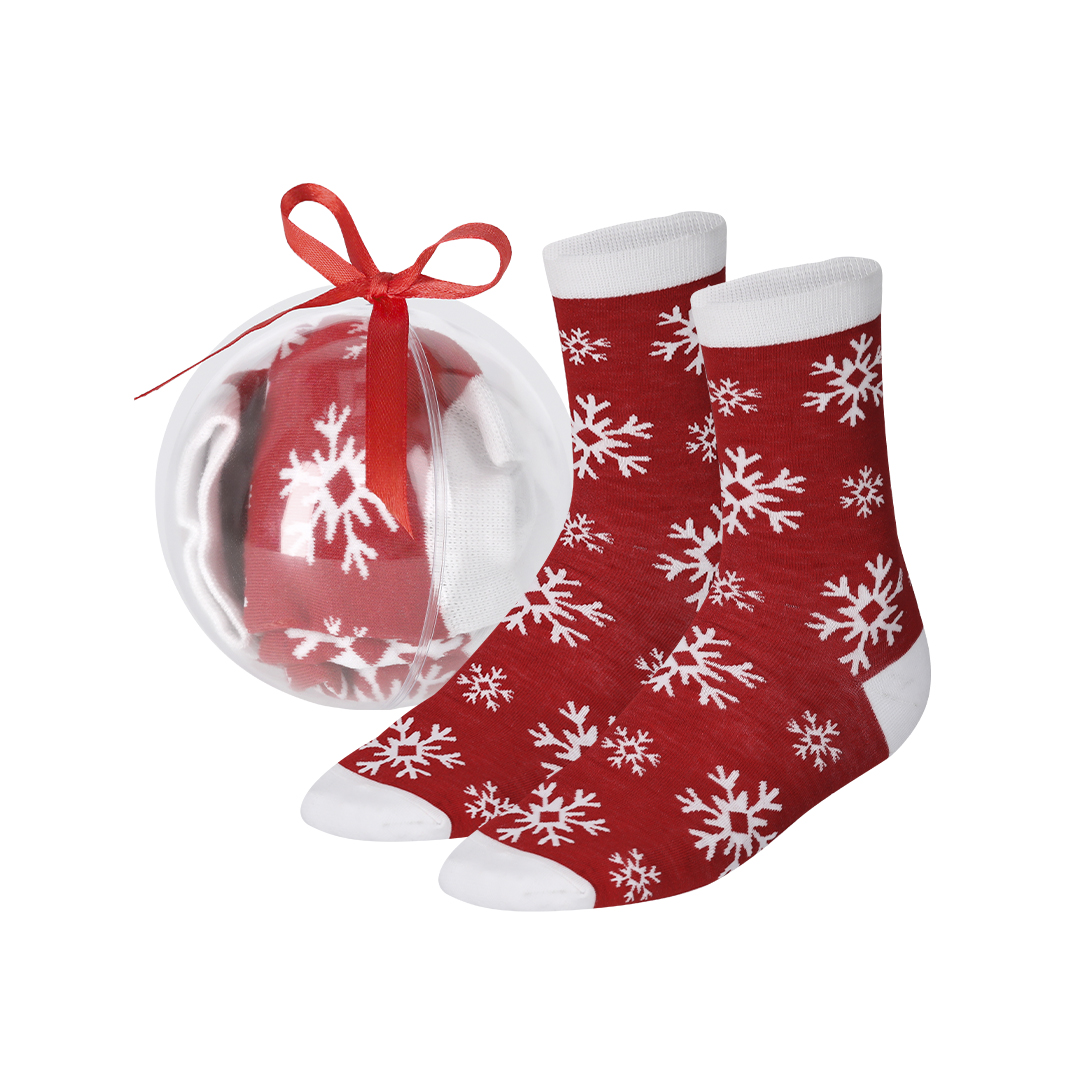 Calcetín personalizado Scrubit navideño en bola transparente - Ropa y accesorios - Regalo Promocional Personalizado