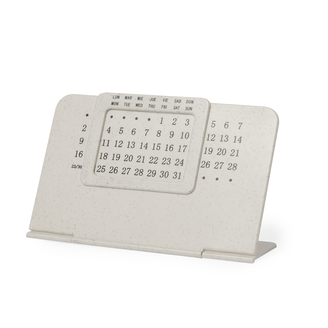 Calendario perpetuo personalizado Zegler de caña de trigo plegable - Oficina - Regalo Promocional Personalizado