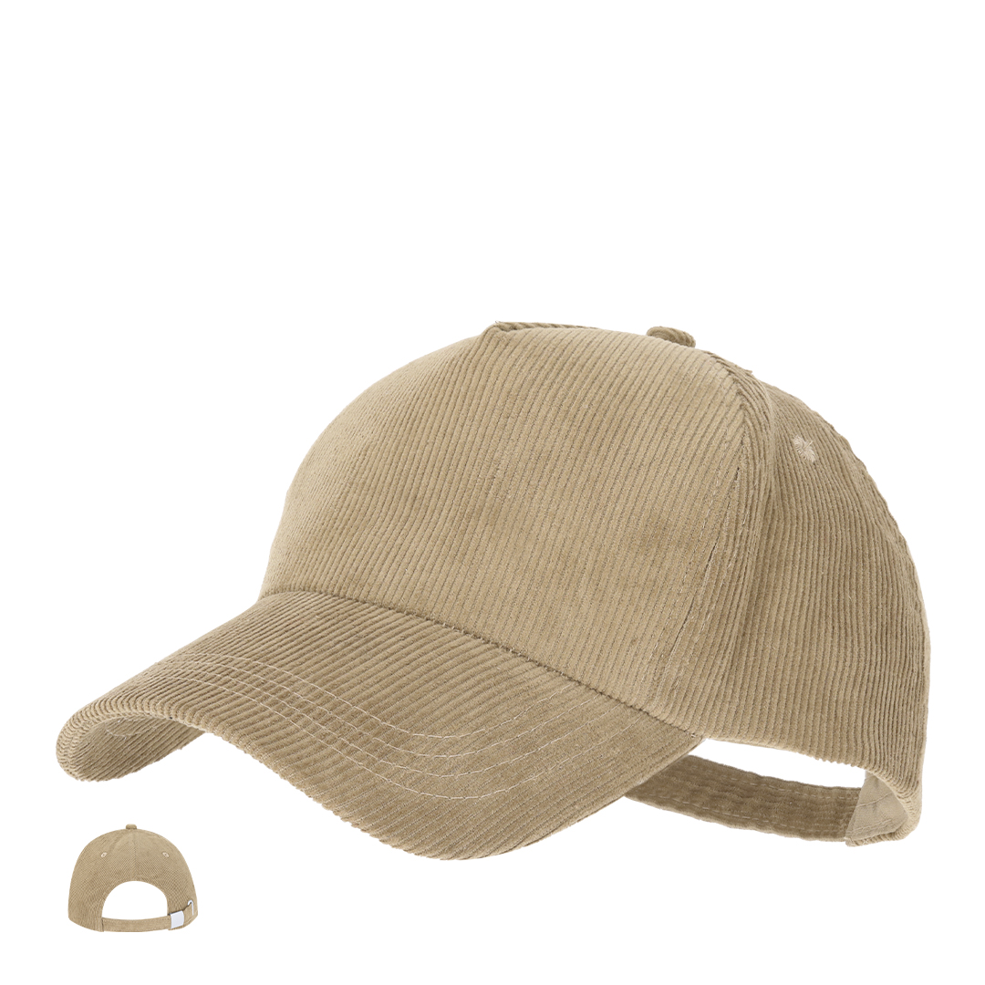 Gorra personalizada Dispart de 5 paneles efecto pana - Gorras y sombreros - Regalo Promocional Personalizado