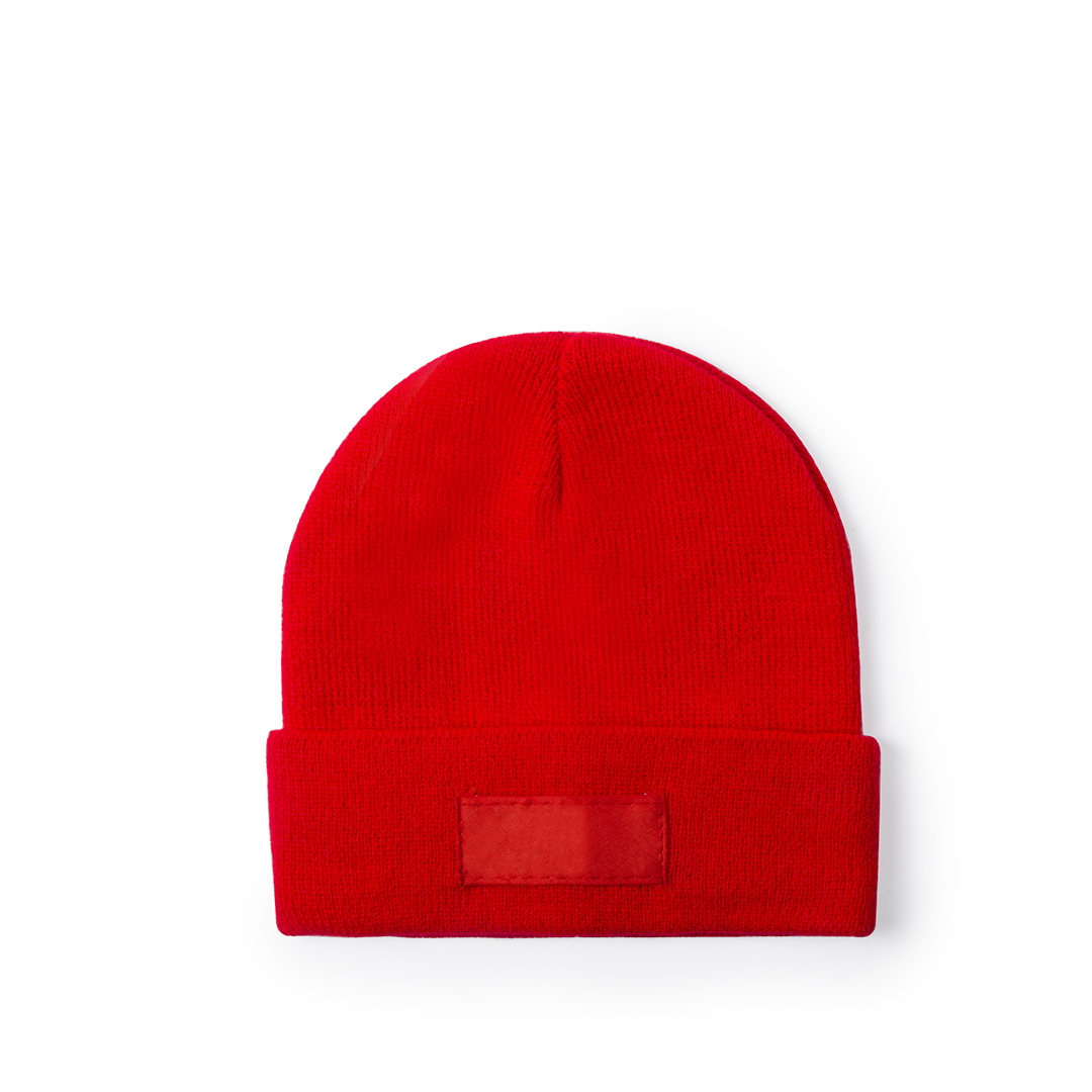 Gorro de niño personalizado Vert de material acrílico elástico con dobladillo