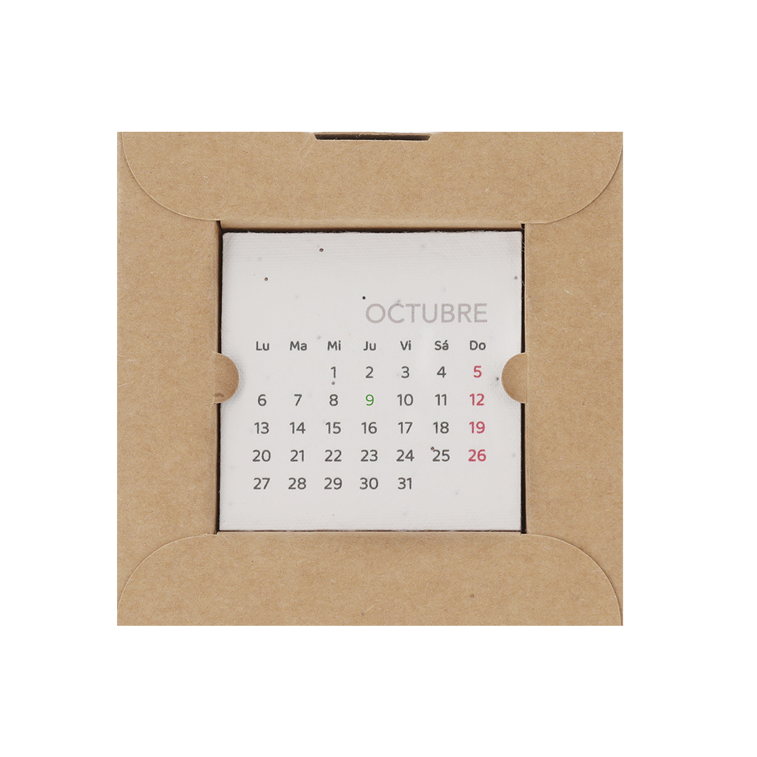 Calendario de sobremesa personalizado Krily plantable con 13 hojas - Oficina - Regalo Promocional Personalizado - imagen 3