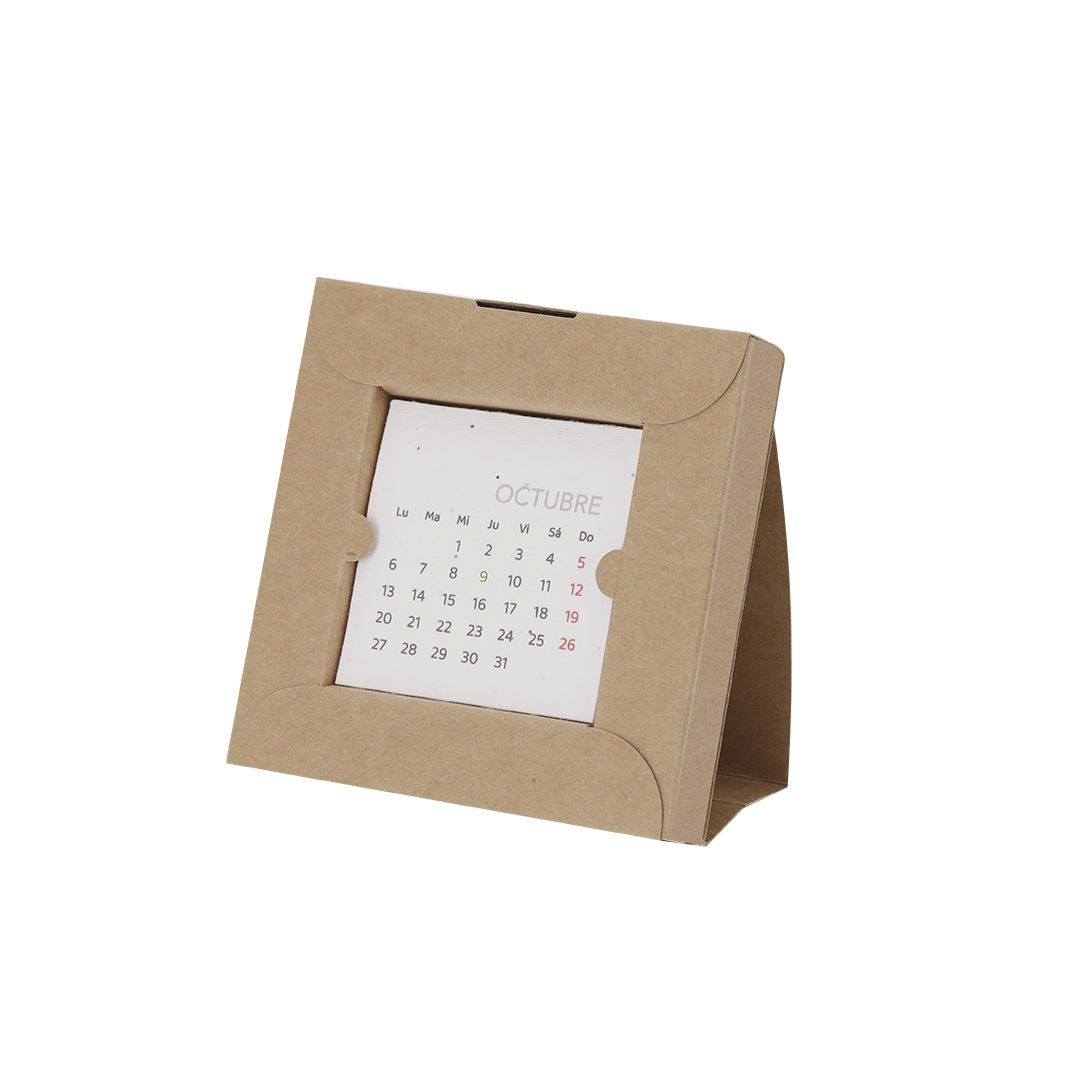 Calendario de sobremesa personalizado Krily plantable con 13 hojas - Oficina - Regalo Promocional Personalizado