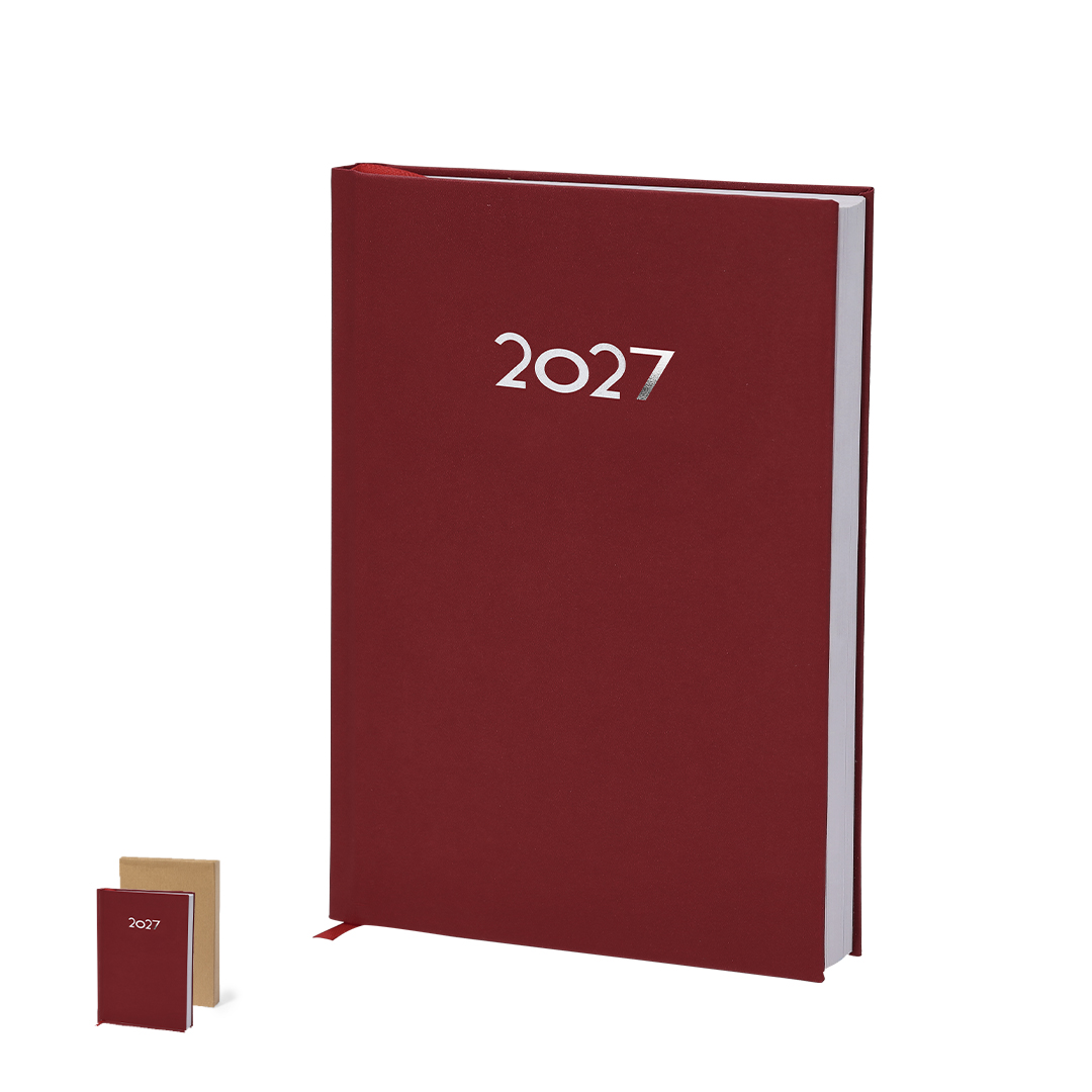Agenda Canek A5 acabado PU con cubiertas acolchadas - Oficina - Regalo Promocional Personalizado