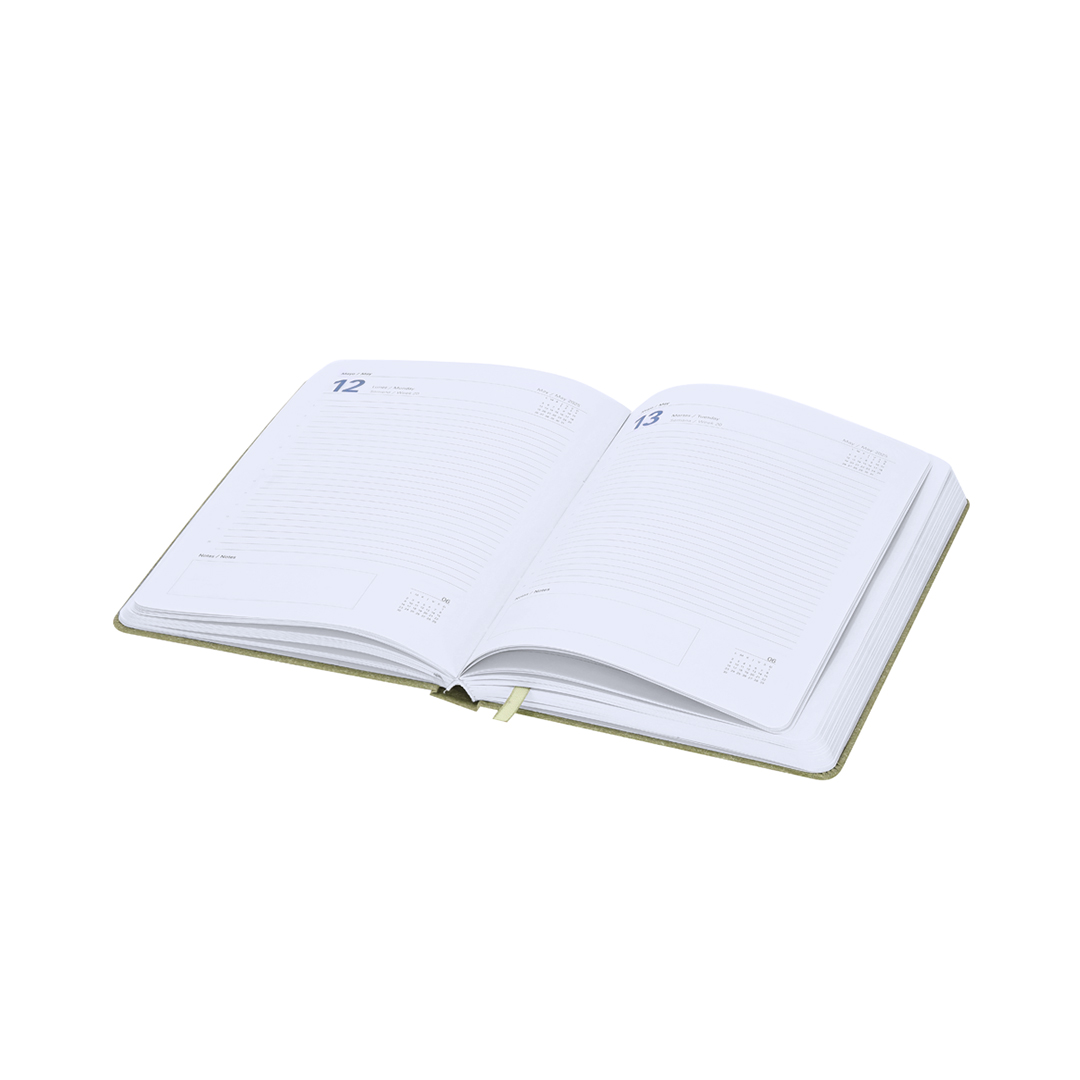 Agenda Florian A5 cartón reciclado con distintivo ECO - Oficina - Regalo Promocional Personalizado - vista alternativa