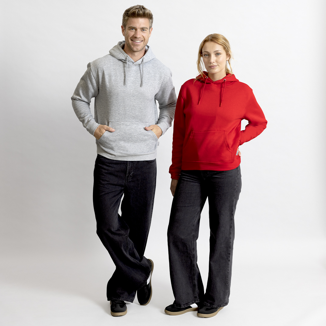 Sudadera adulto con capucha personalizada  Dretius de algodón orgánico - Sudaderas personalizadas - Regalo Promocional Personalizado - imagen 3