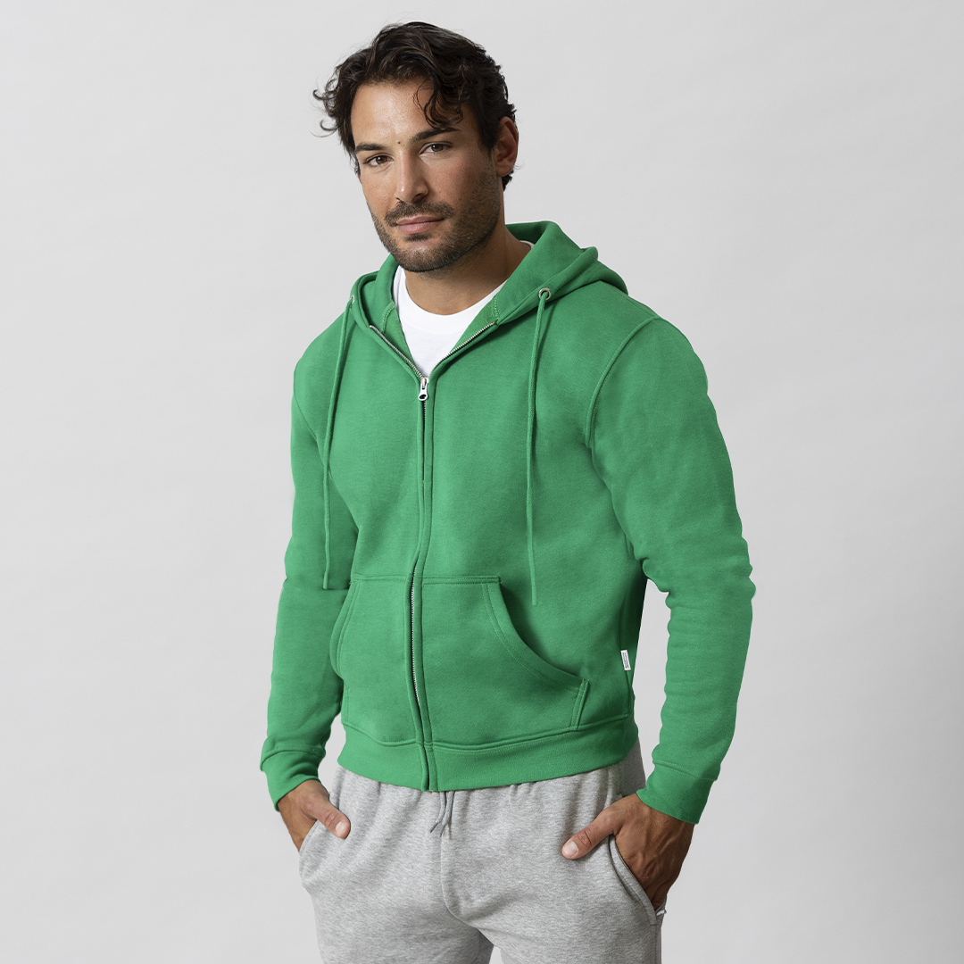 Sudadera adulto capucha cremallera personalizada Walder de algodón orgánico - Sudaderas personalizadas - Regalo Promocional Personalizado - imagen 3