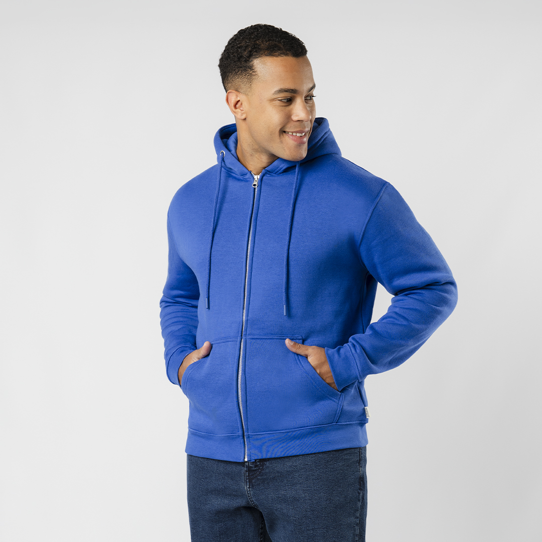 Sudadera adulto capucha cremallera personalizada Walder de algodón orgánico - Sudaderas personalizadas - Regalo Promocional Personalizado