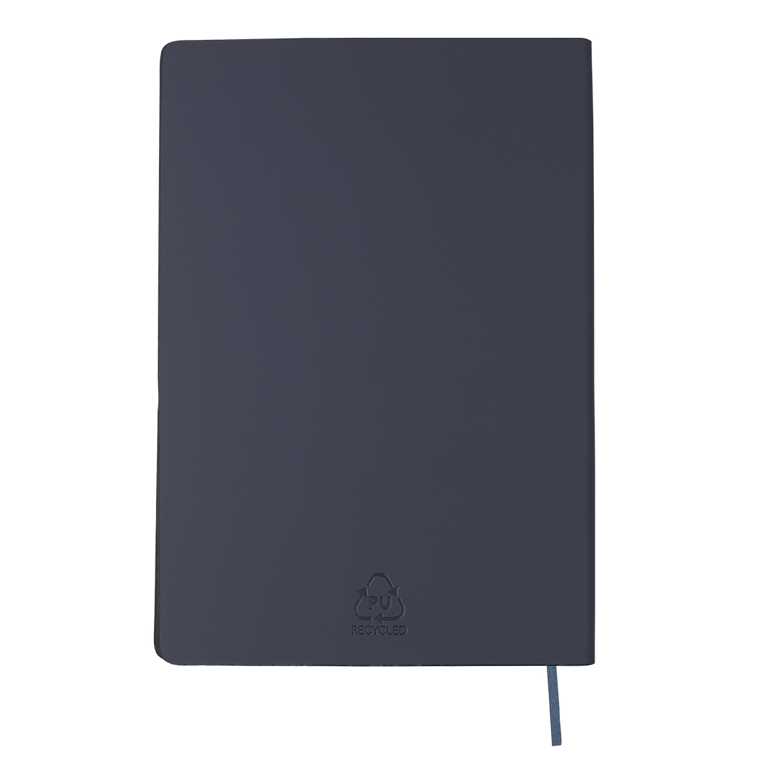 Bloc de notas personalizado Lazox en PU reciclada con 80 hojas crema rayadas - Oficina - Regalo Promocional Personalizado - vista alternativa
