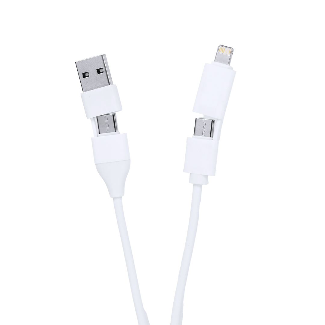 Puerto USB cargador personalizado Leony de aluminio reciclado con soporte - Tecnología - Regalo Promocional Personalizado - imagen 5