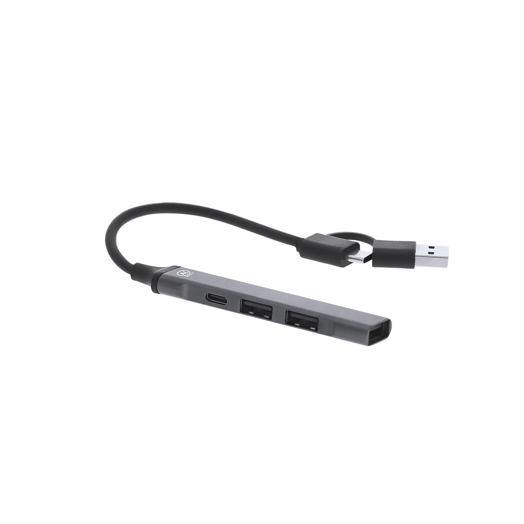 Puerto USB personalizado Konery de aluminio reciclado GRS - Tecnología - Regalo Promocional Personalizado