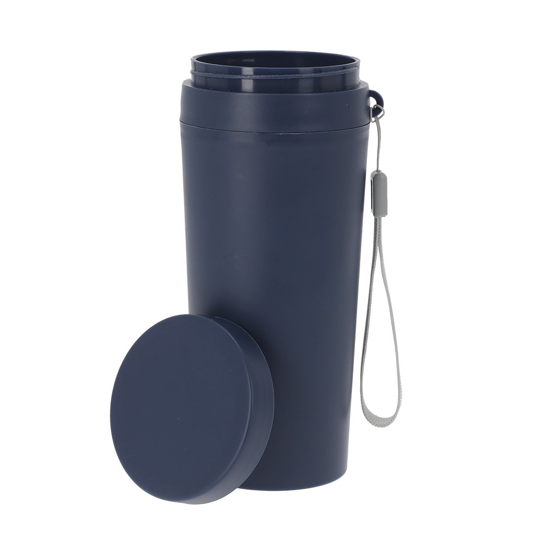 Bidón personalizado Térmico Redar de 320ml en PP reciclado con cinta de transporte - Termos personalizados - Regalo Promocional Personalizado - imagen 5
