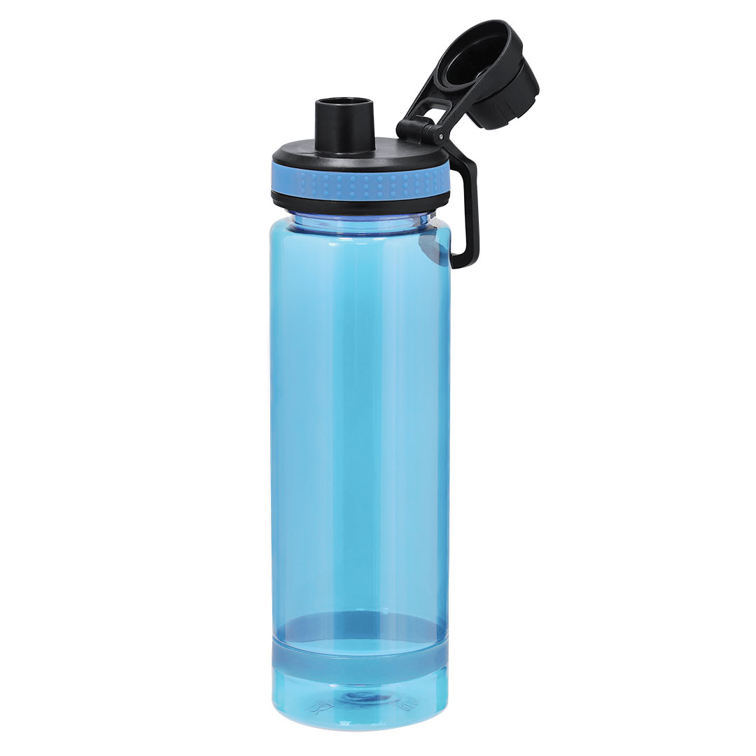 Bidón personalizado Ziffel de 700ml en RPET translúcido mate con doble tapón - Tazas y botellas - Regalo Promocional Personalizado - imagen 3