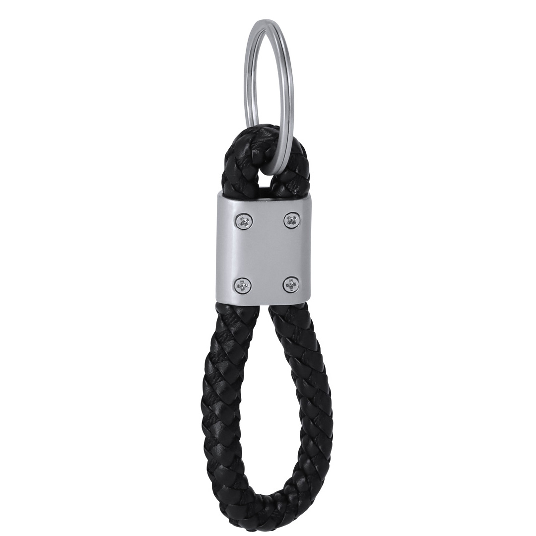 Llavero personalizado Serlong elegante con cordón PU trenzado