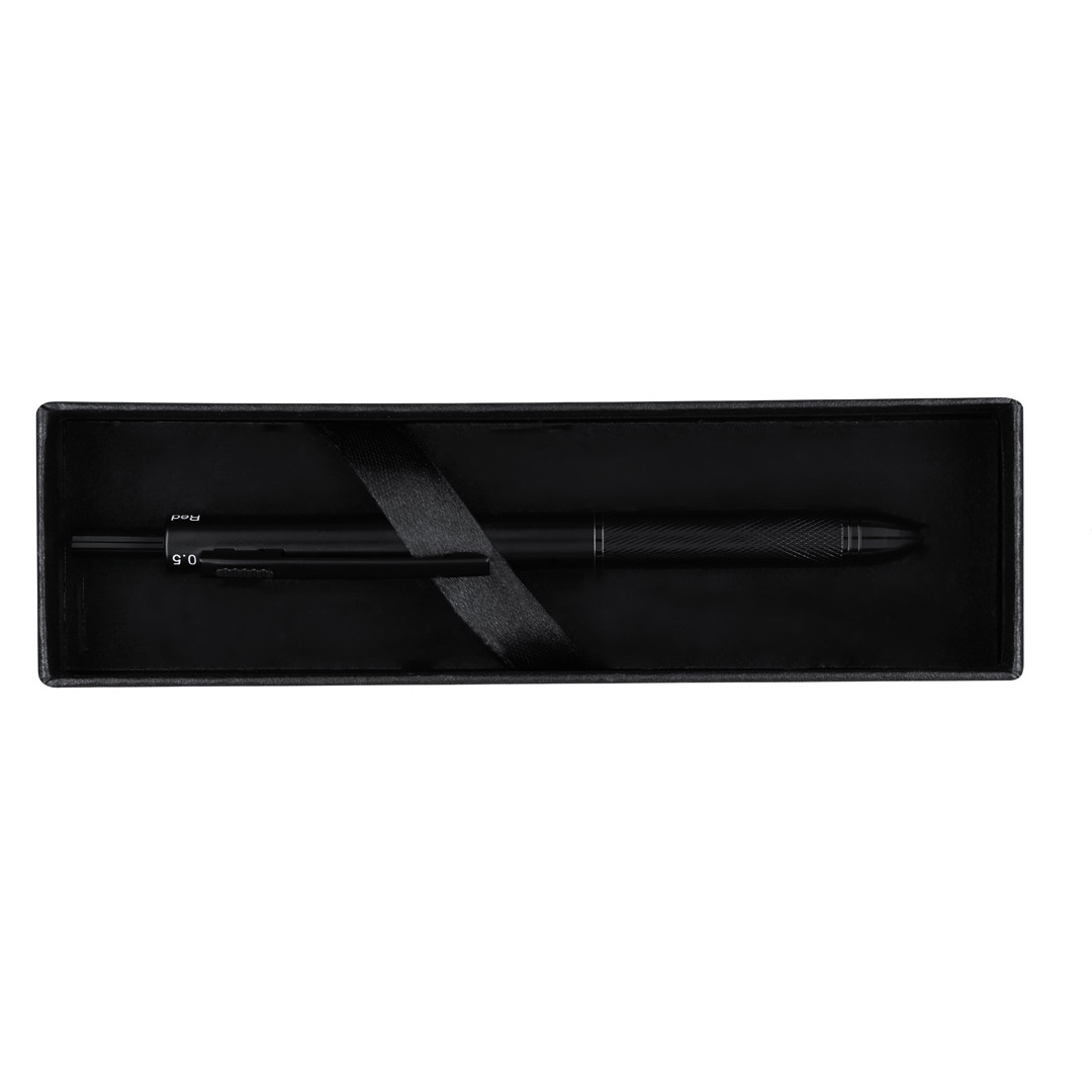 Bolígrafo multicolor portaminas personalizado Tidio 4 en 1 de aluminio - Oficina - Regalo Promocional Personalizado - vista alternativa