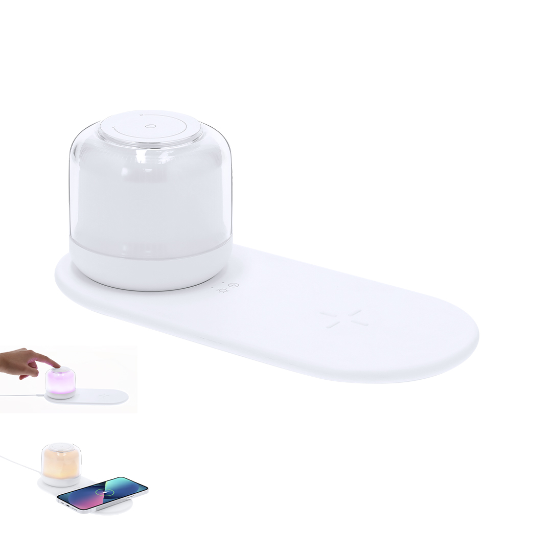Lámpara cargador personalizada Reginal multifunción con luz multicolor - Tecnología - Regalo Promocional Personalizado