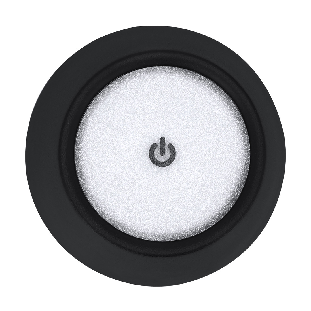 Lámpara personalizada Tanik diseño negro cromado con 48 LEDs