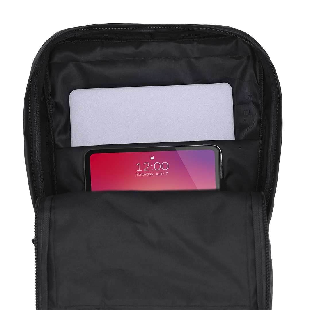 Mochila personalizada Flipex de PU con cremalleras invisibles - Mochilas personalizadas - Regalo Promocional Personalizado