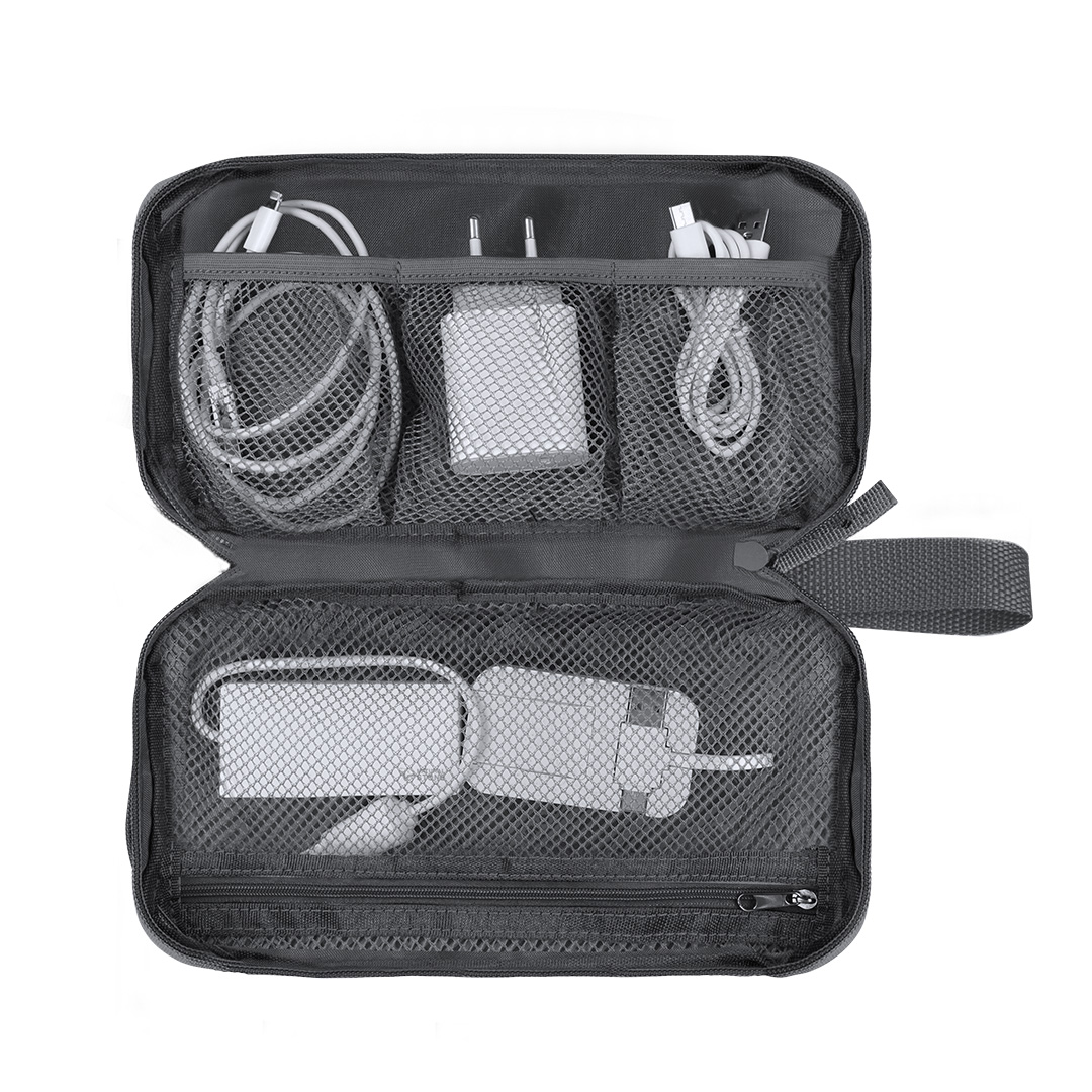 Estuche organizador personalizado Saldrick de RPET 900D para cables - Tecnología - Regalo Promocional Personalizado - vista alternativa