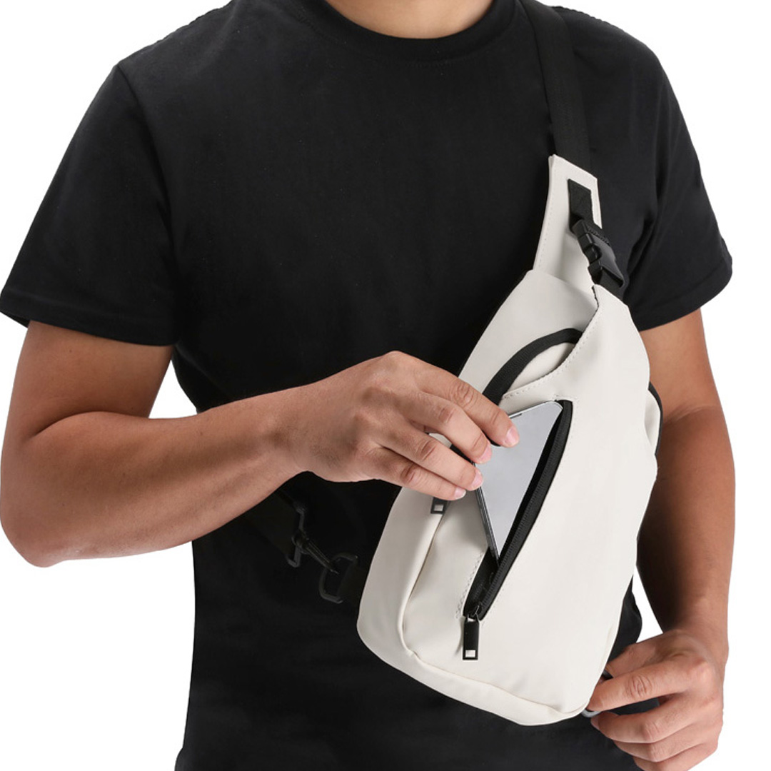 Bandolera Soplex PU cierre cremallera invisible