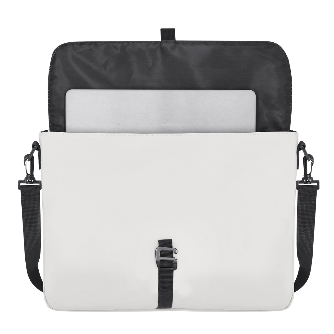 Portadocumentos personalizado Sarlem de PU con compartimento laptop 15" y hebilla - Portadocumentos personalizados - Regalo Promocional Personalizado
