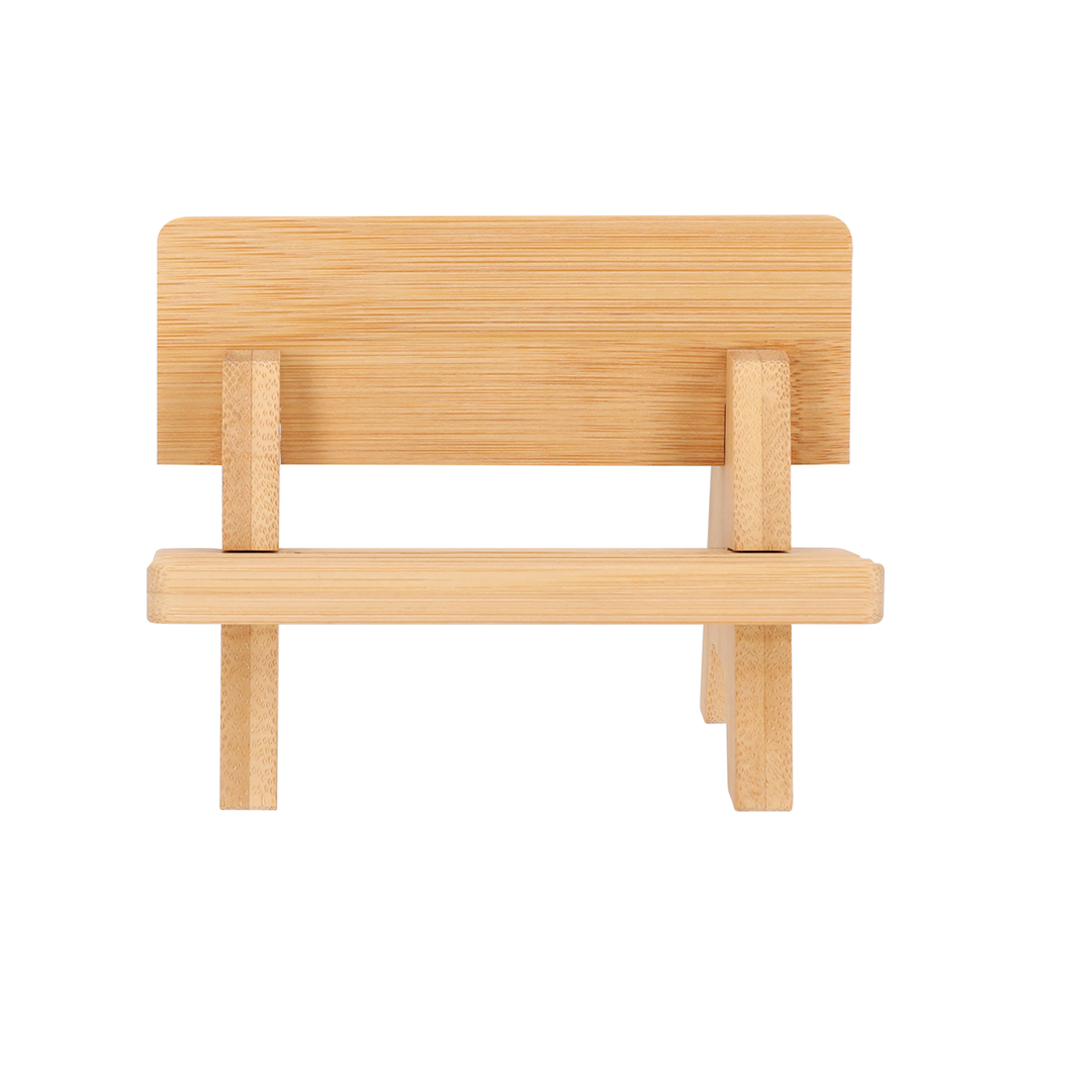 Soporte personalizado Hadam de bambú forma banco con 3 posiciones - Tecnología - Regalo Promocional Personalizado - vista alternativa