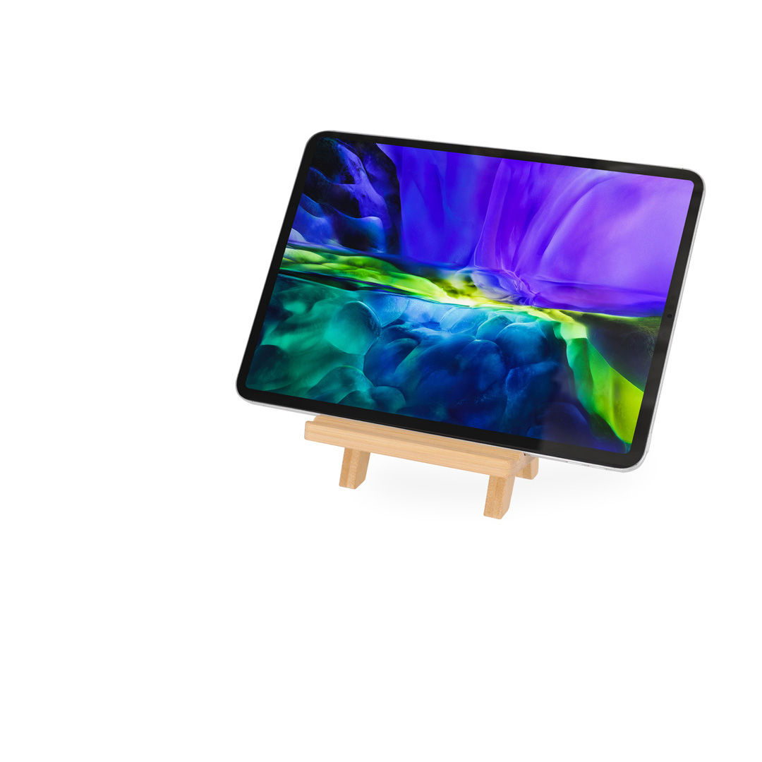 Soporte personalizado Hadam de bambú forma banco con 3 posiciones - Tecnología - Regalo Promocional Personalizado - imagen 3
