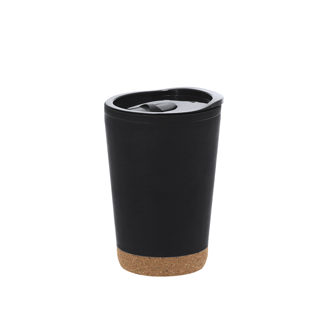Vaso térmico personalizado Doyle de PP reciclado con corcho de 260ml - Termos personalizados - Regalo Promocional Personalizado