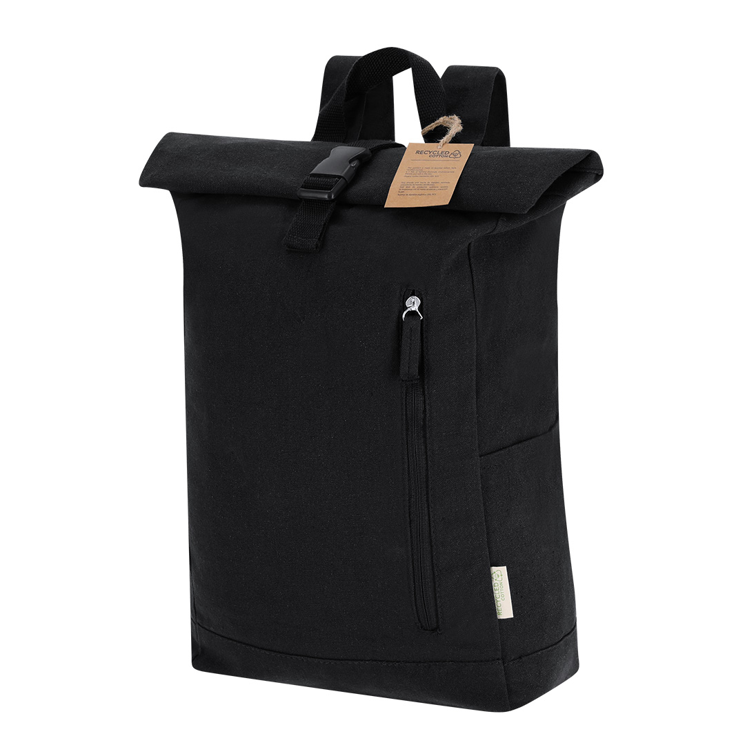 Mochila personalizada Antrim de canvas reciclado con hebilla