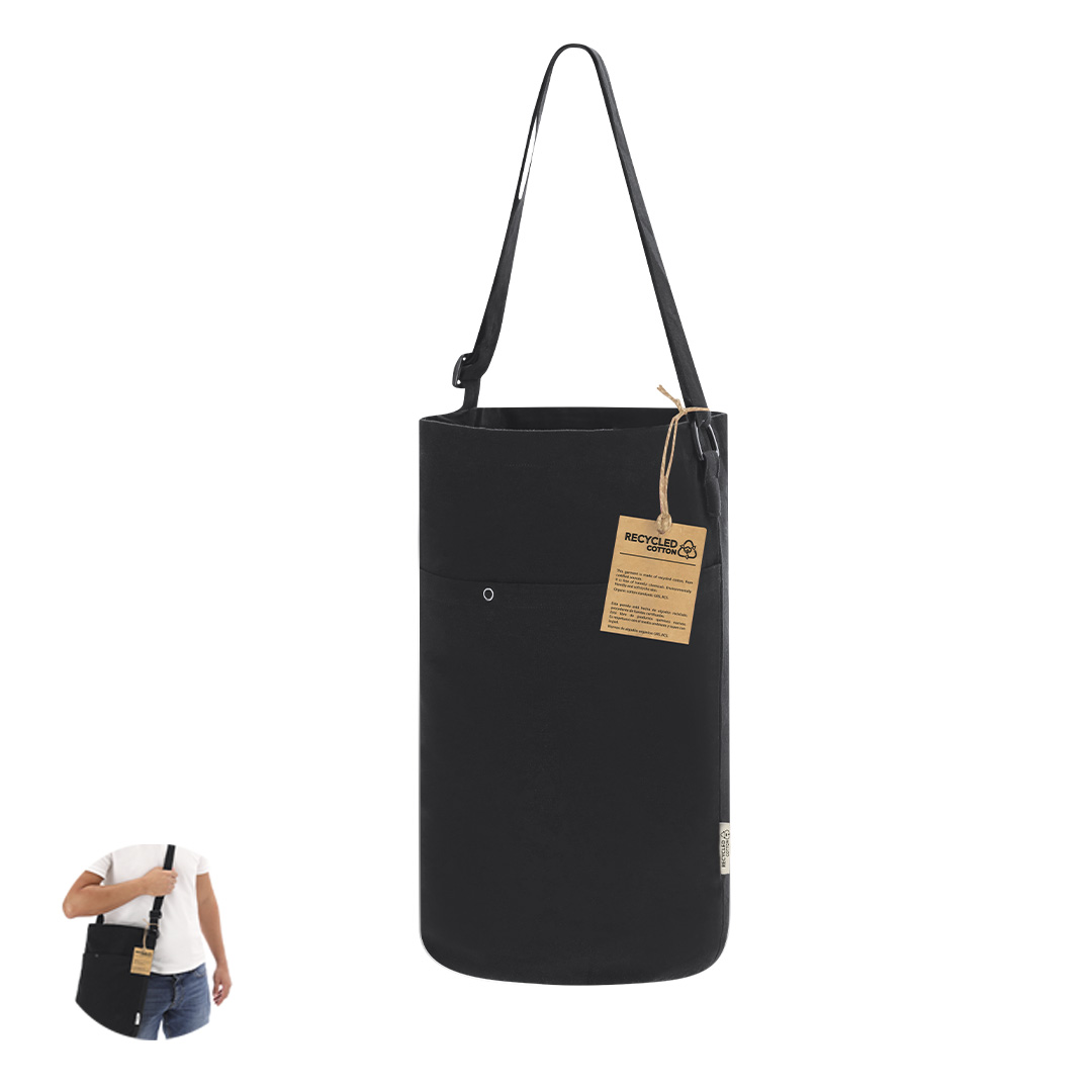 Bolsa personalizada Harkal cilíndrica de canvas reciclado - Porta todo - Regalo Promocional Personalizado