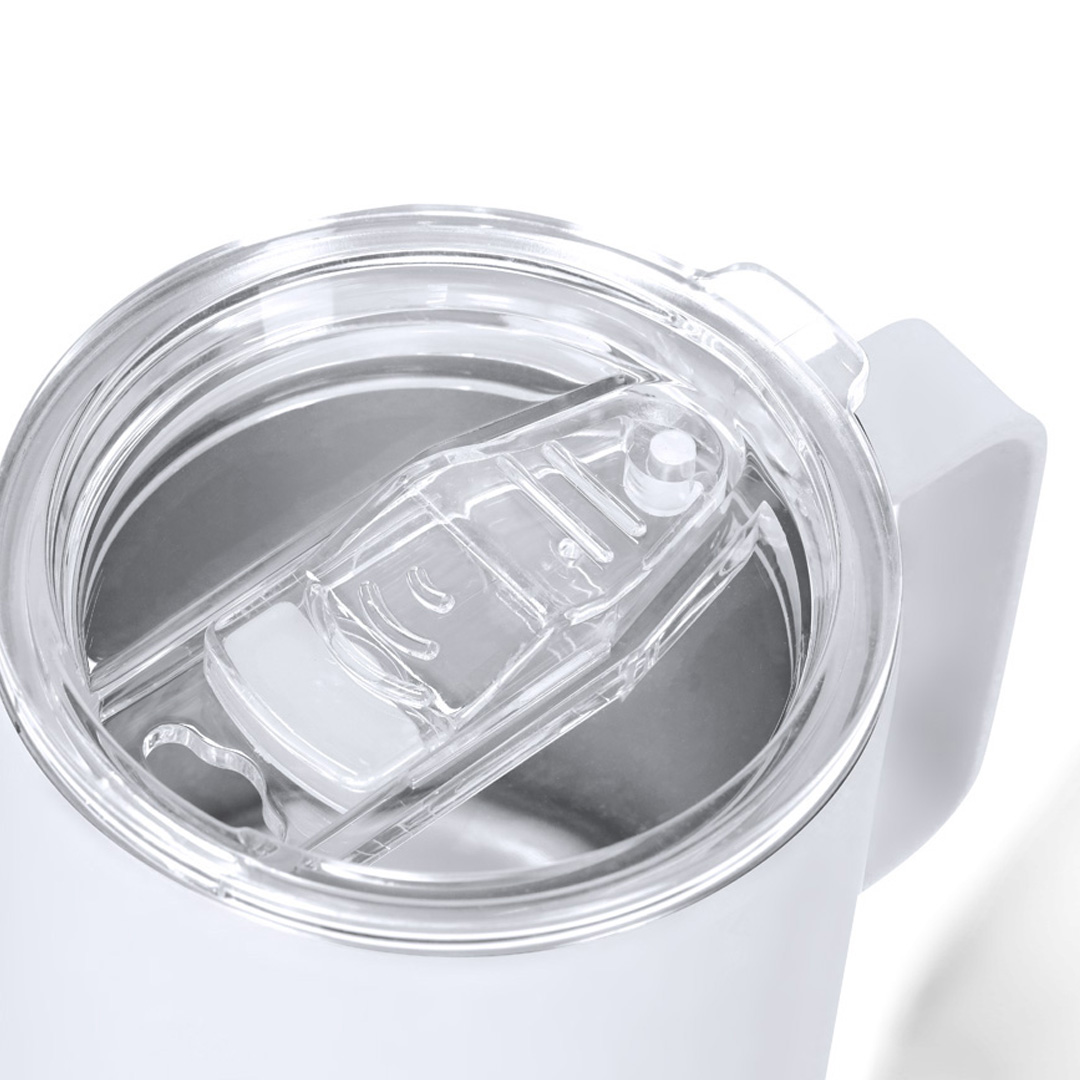Taza térmica personalizada Adelax de acero inox con acabado caucho de 400ml - Tazas y vasos personalizados - Regalo Promocional Personalizado - vista alternativa