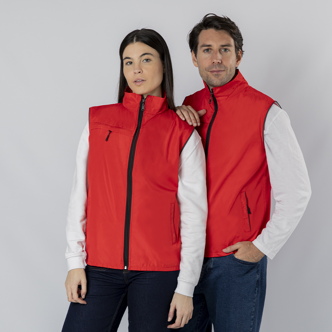 Chaleco personalizado Dervik unisex ligero con interior malla transpirable - Ropa y accesorios - Regalo Promocional Personalizado