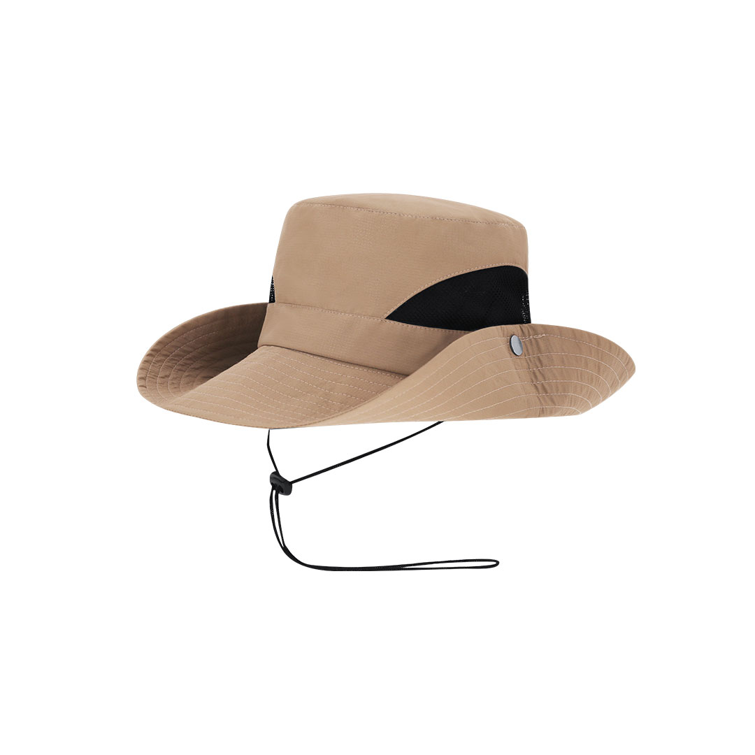 Gorro personalizado Tierney tipo safari de poliéster con rejillas de ventilación - Gorros personalizados - Regalo Promocional Personalizado - vista alternativa