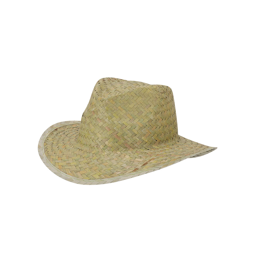 Sombrero de paja trenzada verde natural personalizado Freuler - Verano - Regalo Promocional Personalizado - vista alternativa