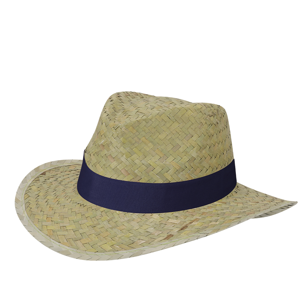 Sombrero de paja trenzada verde natural personalizado Freuler - Verano - Regalo Promocional Personalizado