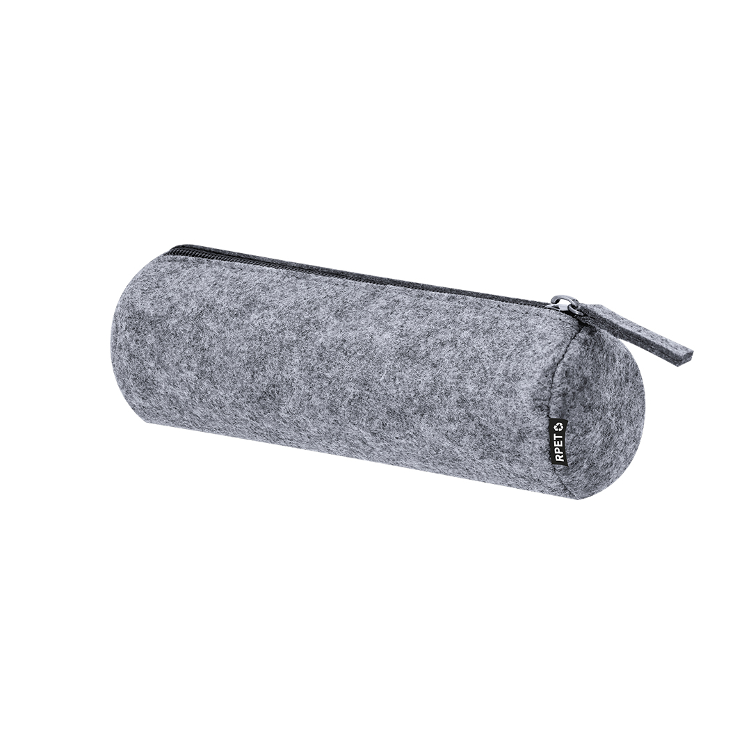 Estuche personalizado Bartox de fieltro RPET con distintivo - Oficina - Regalo Promocional Personalizado