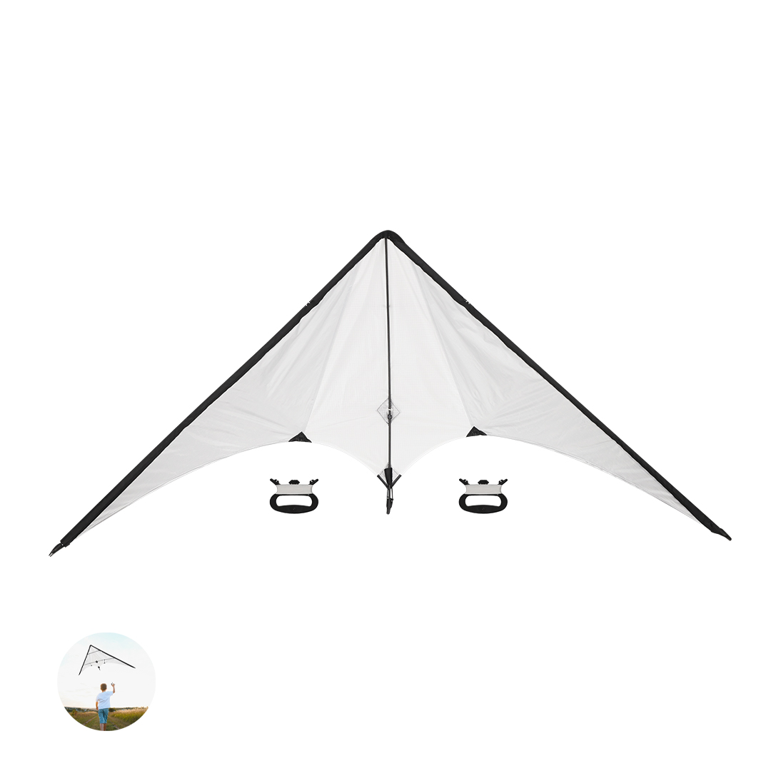 Cometa personalizada Strelec Delta de poliéster RPET con fibra vidrio - Verano - Regalo Promocional Personalizado