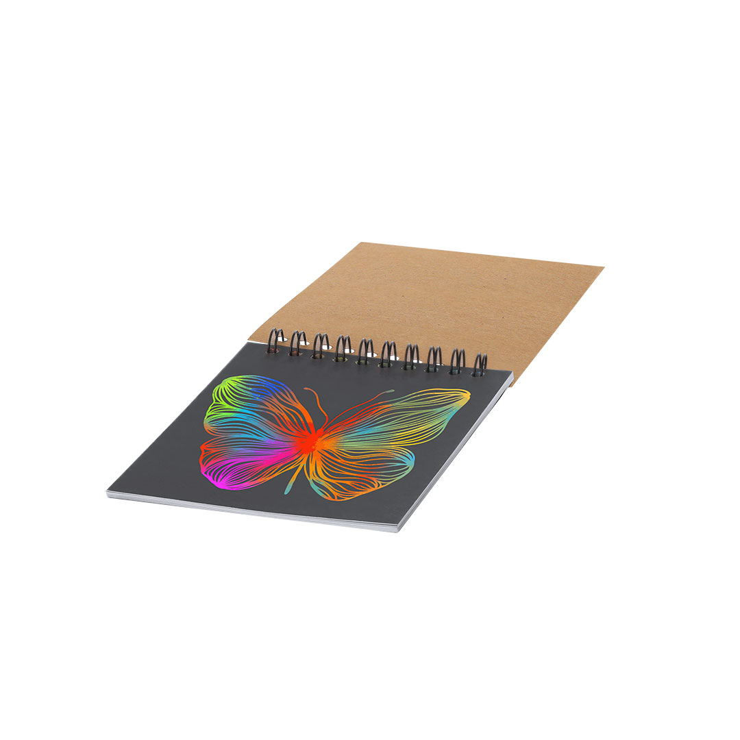 Libreta personalizada Madguire A6 de cartón reciclado para rascar - Set de escritura personalizados - Regalo Promocional Personalizado - vista alternativa