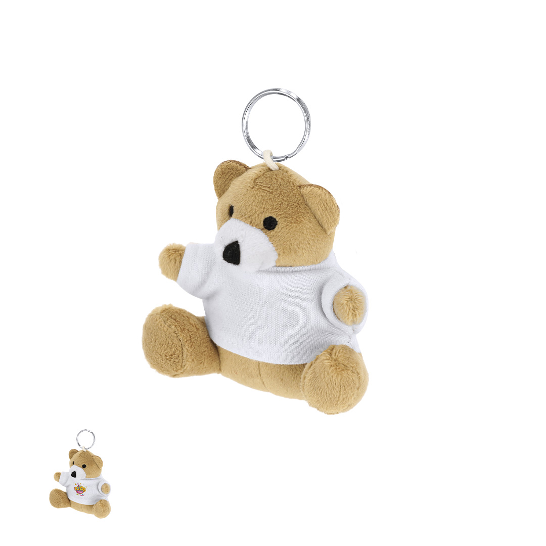 Llavero peluche personalizado Pickford osito con camiseta sublimable