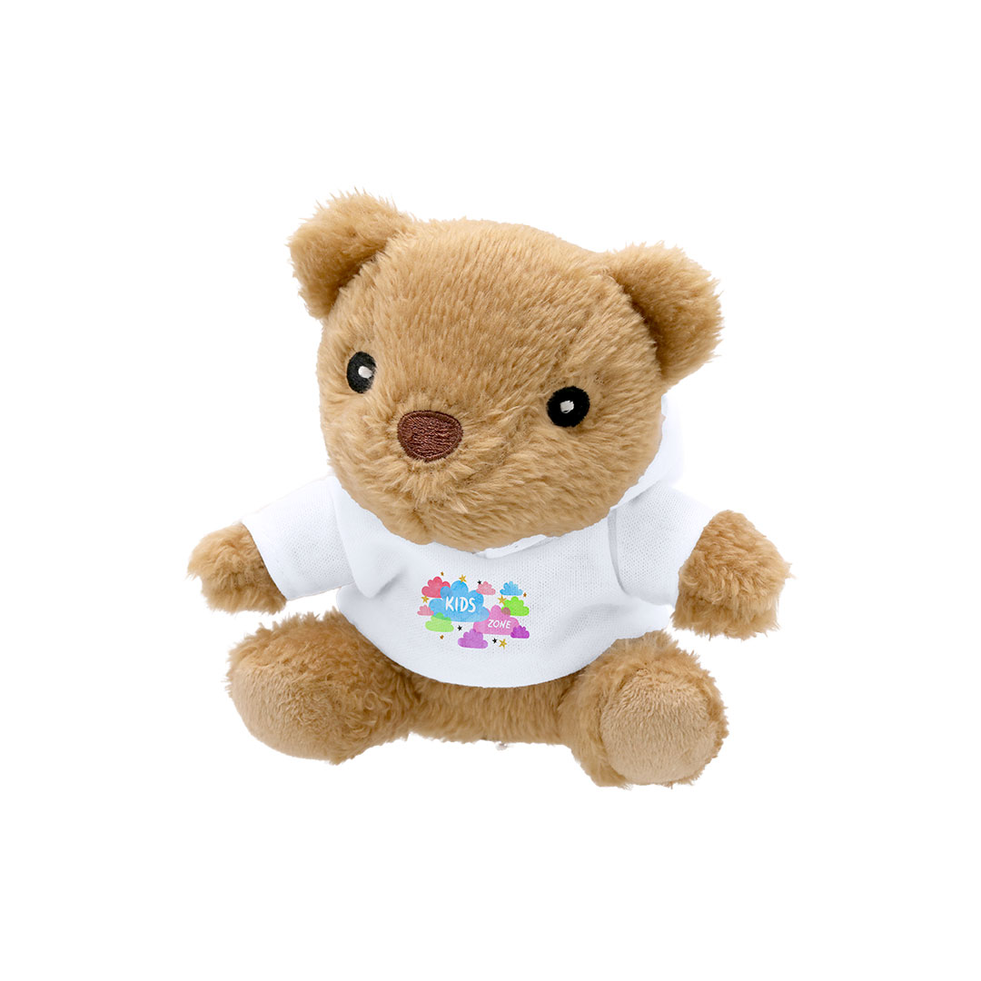 Peluche personalizado Glik oso RPET con sudadera sublimación