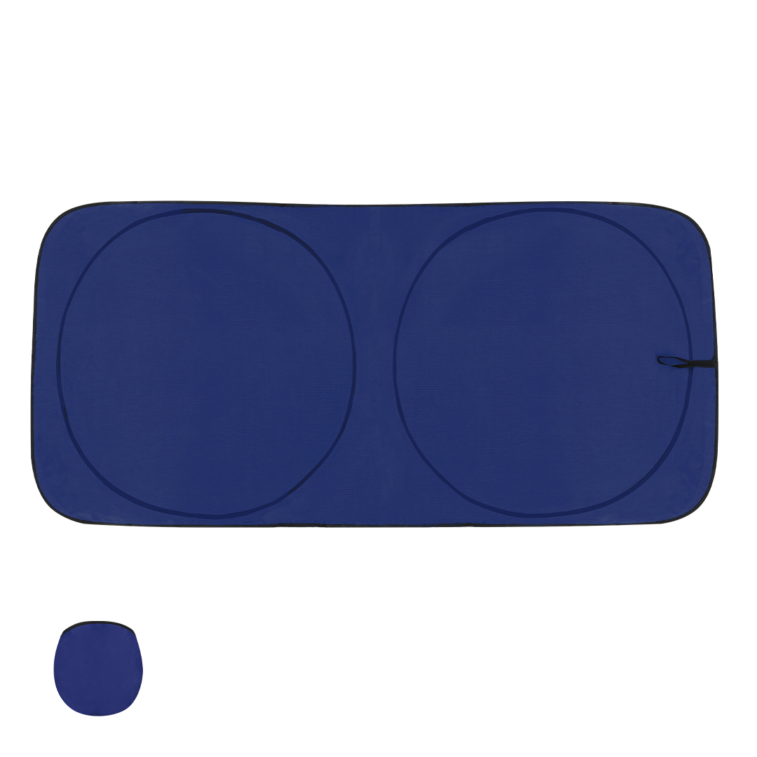 Parasol personalizado Korent plegable grande de poliéster plateado - Verano - Regalo Promocional Personalizado