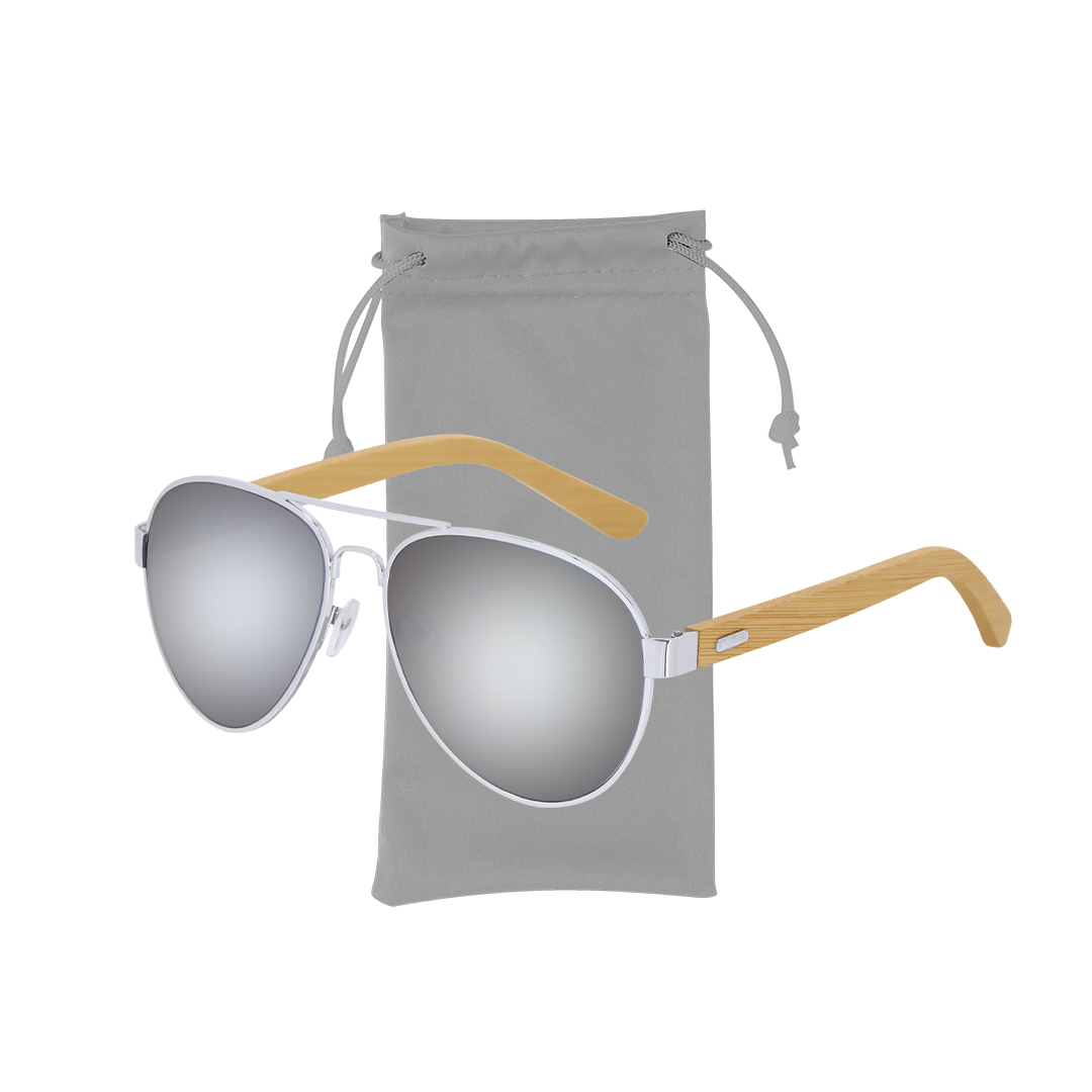 Gafas de sol personalizadas Gunok de bambú y metal - Verano - Regalo Promocional Personalizado - imagen 3