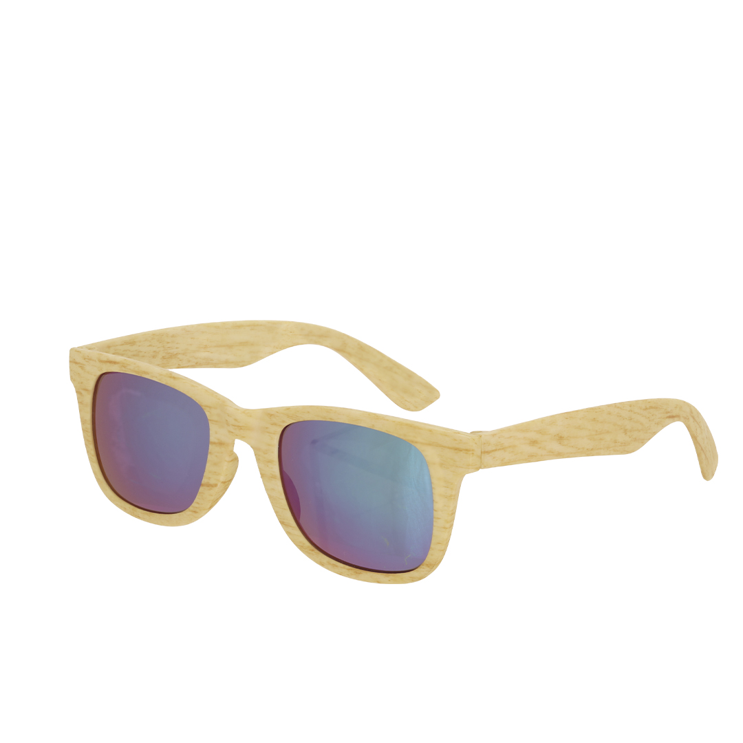 Gafas de sol personalizadas Sailek estilo madera verde - Verano - Regalo Promocional Personalizado