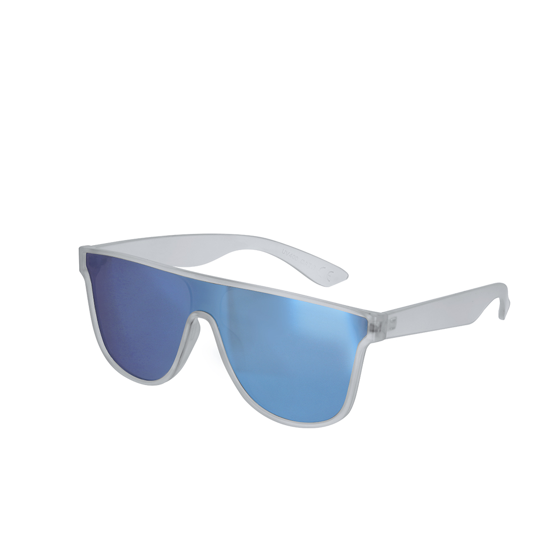 Gafas de sol personalizadas Chick translúcidas azul espejo - Verano - Regalo Promocional Personalizado