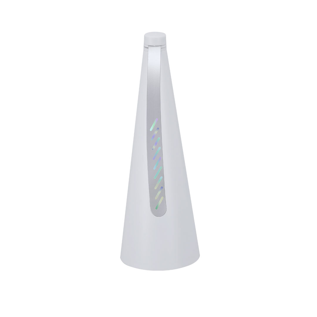 Ventilador antimoscas personalizado Zuriko con aspas UV plateadas