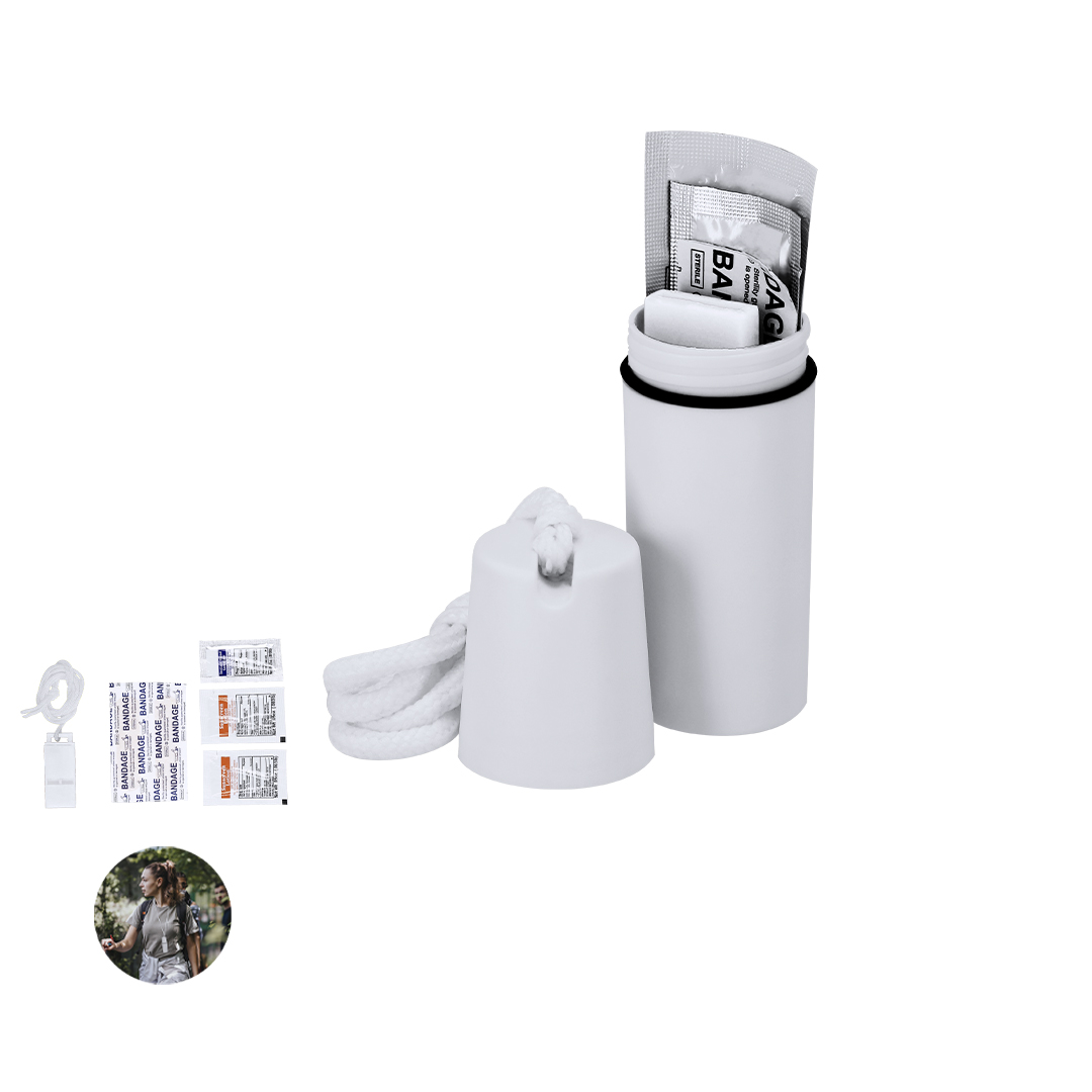 Kit de excursion personalizado Gemmel de 6 accesorios con estuche ABS resistente - Herramientas, bricolaje y automóvil - Regalo Promocional Personalizado